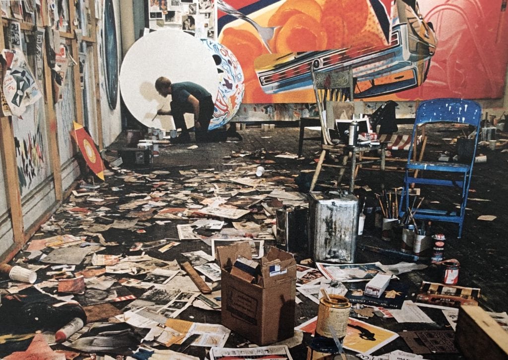 James Rosenquist in his Broome Street studio, New York, 1964