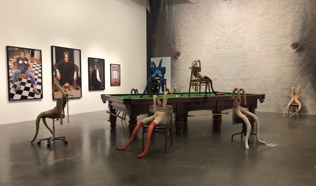 Installation view of “Bunny Gets Snookered” 1997